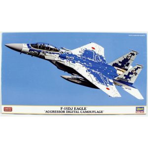1/72 F-15DJ Eagle (Aggressor Digital Camouflage) Savaş Uçağı Maketi, Hasegawa 02454
