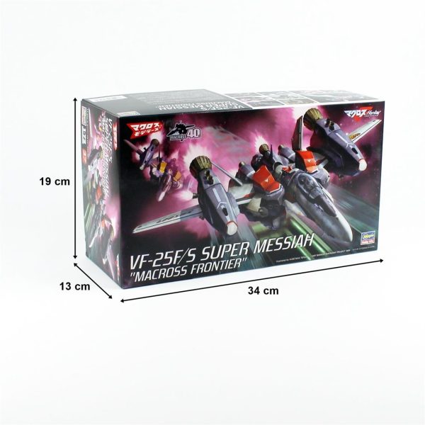 1/72 VF-25F/S Super Messiah Macross Frontier Macross-Robotech TV Serisi Bilim Kurgu Maketi, Hasegawa 65727 - Görsel 5