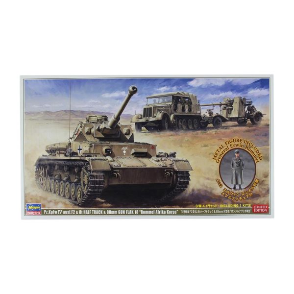 1/72 Rommel Afrika Korps (1/32 Metal General Figürü Hediyeli) Askeri Araç Model kitiHG30046