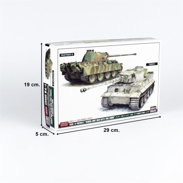1/72 Tiger I ve Panther G Alman Ana Muharebe Tankları (2 Adet Tank) Askeri Araç Model kitiHG30067 - Görsel 4