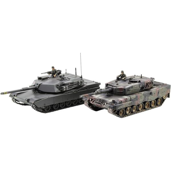 1/72 M-1 Abrams ve Leopard 2 NATO Ana Muharebe Tankları (2 Adet Tank) Askeri Araç Model kitiHG30069 - Görsel 2