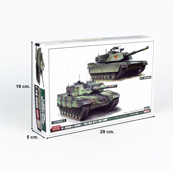 1/72 M-1 Abrams ve Leopard 2 NATO Ana Muharebe Tankları (2 Adet Tank) Askeri Araç Model kitiHG30069 - Görsel 5