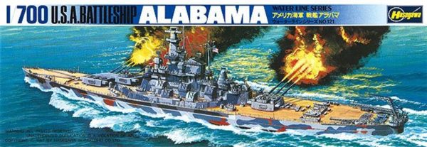 1/700 USS Alabama Savaş Gemisi Maketi, Hasegawa 49608