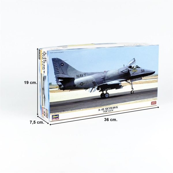 1/48 A-4E Skyhawk (Top Gun) Savaş Uçağı Maketi, Hasegawa 07523 - Görsel 5