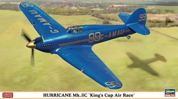 1/48 Hurricane Mk.IIC King Cup Air Race Savaş Uçağı Maketi, Hasegawa 09967