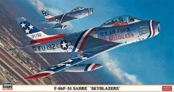 1/48 F-86F-35 Sabre Skyblazers Savaş Uçağı Maketi, Hasegawa 09969