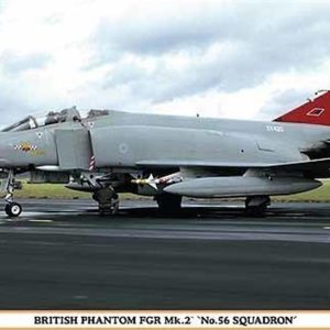 1/48 British Phantom FGR Mk.2 NO.56 Squadron Savaş Uçağı Maketi, Hasegawa 09970