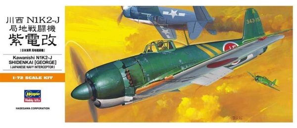 1/72 Kawanishi N1K2-J Shidenkai (George) Savaş Uçağı Maketi, Hasegawa 00136