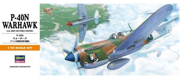 1/72 P-40N Warhawk Savaş Uçağı Maketi, Hasegawa 00139