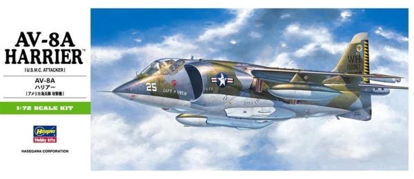 1/72 AV-8A Harrier Savaş Uçağı Maketi, Hasegawa 00240