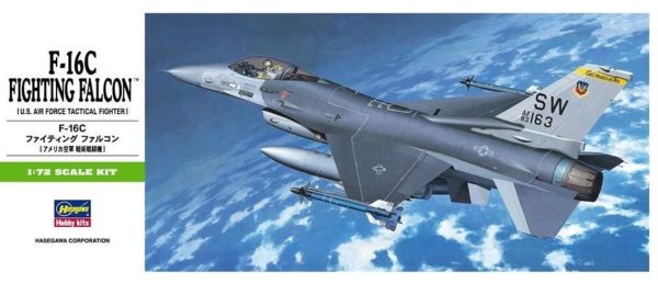 1/72 F-16C Fighting Falcon Savaş Uçağı Maketi, Hasegawa 00232