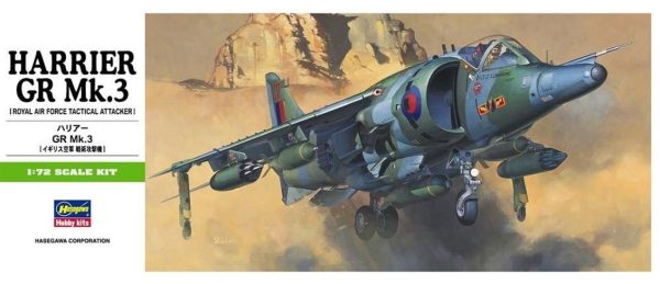 1/72 Harrier GR. Mk.3 Savaş Uçağı Maketi, Hasegawa 00236