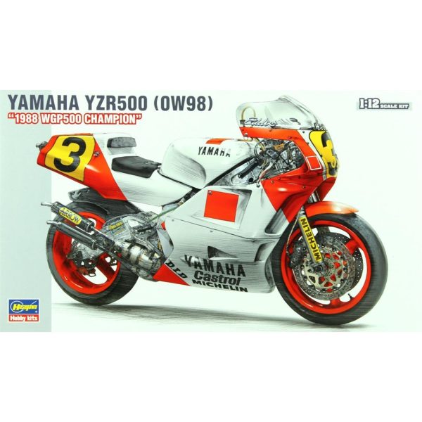1/12 Yamaha YZR500 1988 Motosiklet Maketi, Hasegawa 21503