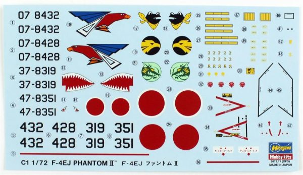 1/72 F-4EJ Phantom II Savaş Uçağı Maketi, Hasegawa 01331 - Görsel 4