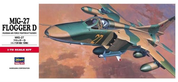 1/72 MiG-27 Flogger D Savaş Uçağı Maketi, Hasegawa 00340