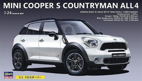 1/24 Mini Cooper S Countryman All4 Araba Maketi, Hasegawa 24121