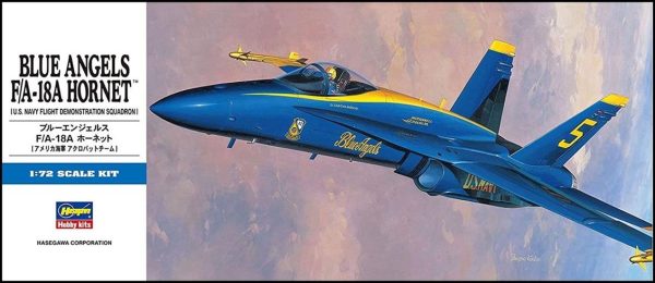 1/72 F/A-18A Hornet Blue Angels Savaş Uçağı Maketi, Hasegawa 00440
