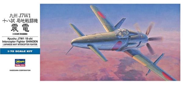 1/72 Kyushu J7W1 18-Shi Shinden Savaş Uçağı Maketi, Hasegawa 00450