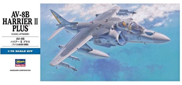 1/72 AV-8B Harrier II Plus Savaş Uçağı Maketi, Hasegawa 00454