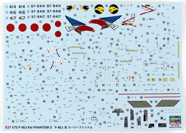 1/72 F-4EJ KAI Phantom II Savaş Uçağı Maketi, Hasegawa 01567 - Görsel 4