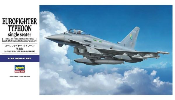 1/72 Eurofighter Typhoon (Tek Kişilik) Savaş Uçağı Maketi, Hasegawa 01570