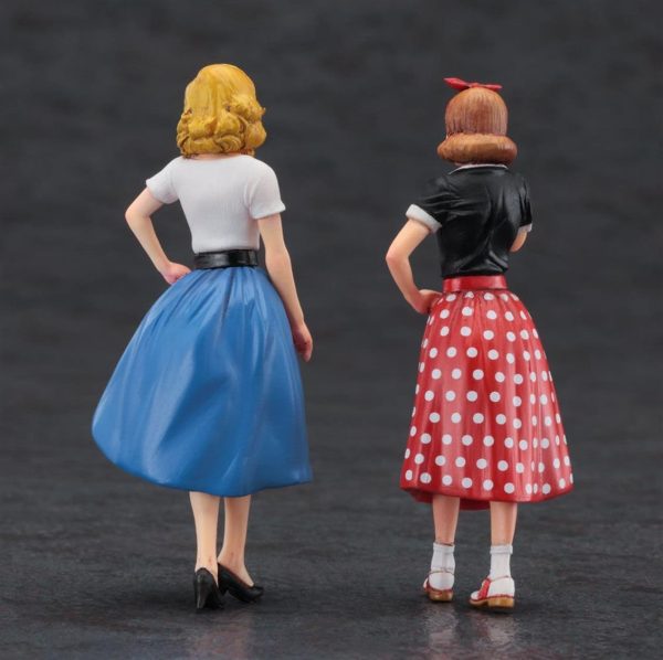 1/24 50 li Yılların Amerikan Kızları Maketi, Hasegawa 29110 - Görsel 4