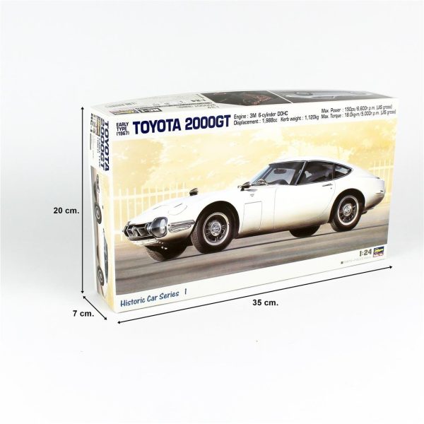 1/24 Toyota 2000GT 1967 Araba Maketi, Hasegawa 21101 - Görsel 5