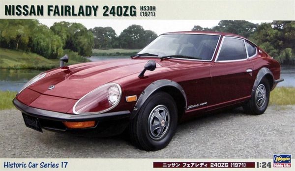 1/24 Nissan Fairlady 240ZG 1971 Araba Maketi, Hasegawa 21217