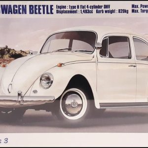 1/24 Volkswagen Beetle 1967 Araba Maketi, Hasegawa 21203