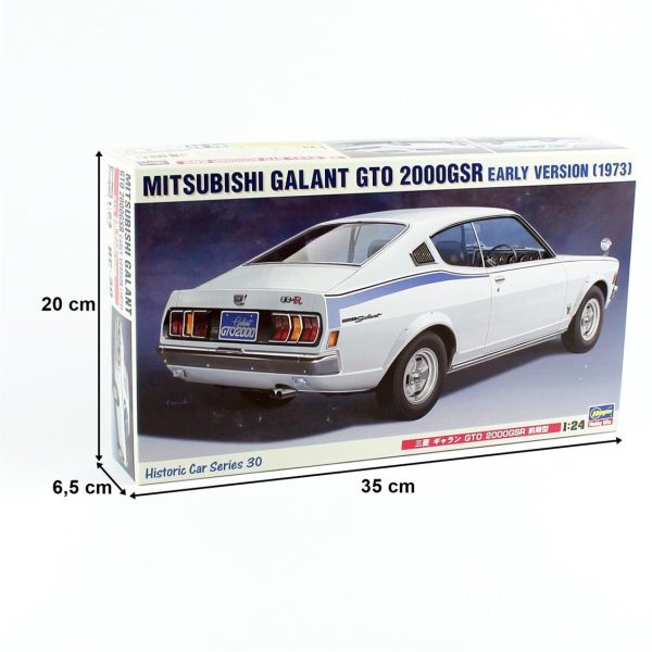 1/24 Mitsubishi Galant GTO 2000 GSR Araba Maketi, Hasegawa 21130 - Görsel 5