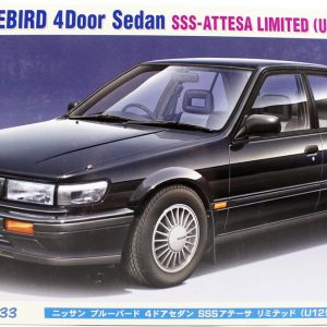 1/24 Nissan Bluebird 4-Door Sedan SSS-Attesa Limited (U12) 1987 Araba Maketi, Hasegawa 21133
