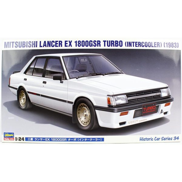 1/24 Mitsubishi Lancer EX 1800GSR Turbo (Intercooler) Araba Maketi, Hasegawa 21134