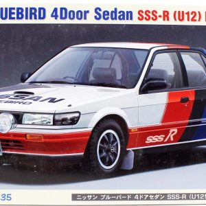 1/24 Nissan Bluebird 4-Door Sedan SSS-R (U12) 1987 Araba Maketi, Hasegawa 21135