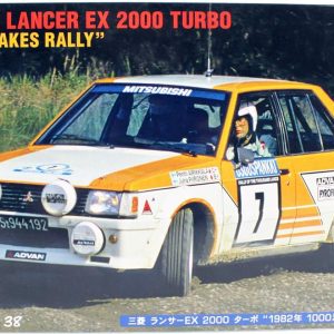 1/24 Mitsubishi Lancer EX 2000 Turbo (1982 1000 Lakes Rally) Yarış Aracı Maketi, Hasegawa 21138