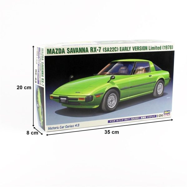 1/24 Mazda Savanna RX-7 (SA22C) Limited Araba Maketi, Hasegawa 21143 - Görsel 5