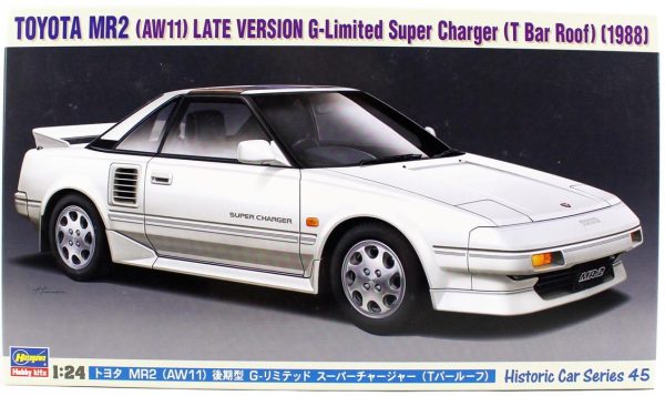 1/24 Toyota MR2 (AW11) Late Version G-Limited Super Charger (T Bar Roof) Araba Maketi, Hasegawa 21145