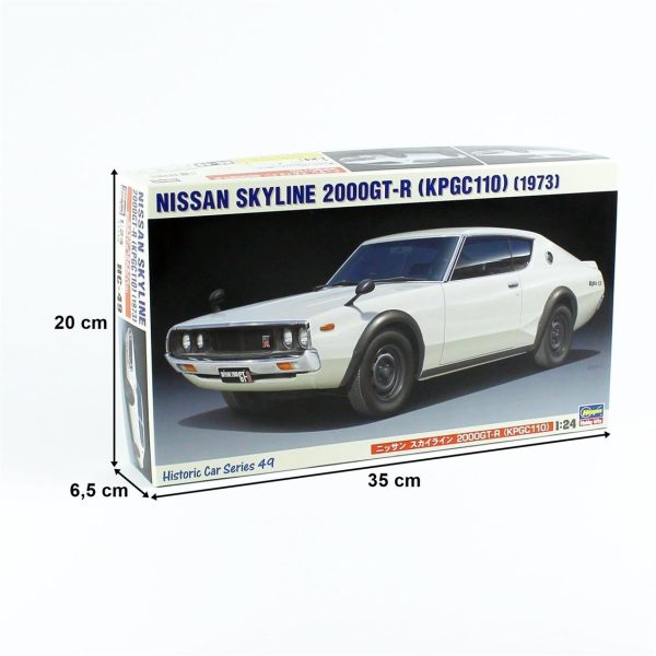 1/24 Nissan Skyline 2000GT-R (KPGC110) Araba Maketi, Hasegawa 21149 - Görsel 5