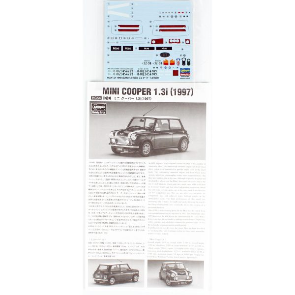 1/24 Mini Cooper 1.3i (1997) Araba Maketi, Hasegawa 21154 - Görsel 4