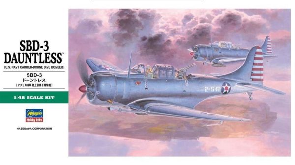 1/48 SBD-3 Dauntless Savaş Uçağı Maketi, Hasegawa 09119
