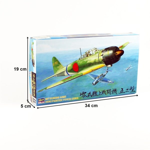 1/48 MitsubishiI A6M5 Zero Fighter Type 52 (Zeke) Savaş Uçağı Maketi, Hasegawa 19123 - Görsel 5