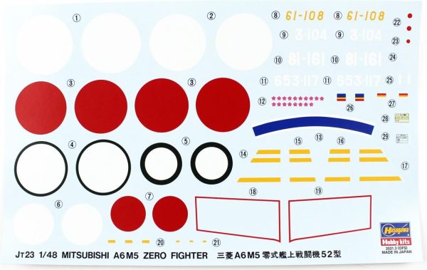 1/48 MitsubishiI A6M5 Zero Fighter Type 52 (Zeke) Savaş Uçağı Maketi, Hasegawa 19123 - Görsel 4