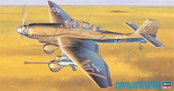 1/48 Junkers Ju87G-2 Stuka Anti Tank Savaş Uçağı Maketi, Hasegawa 09054