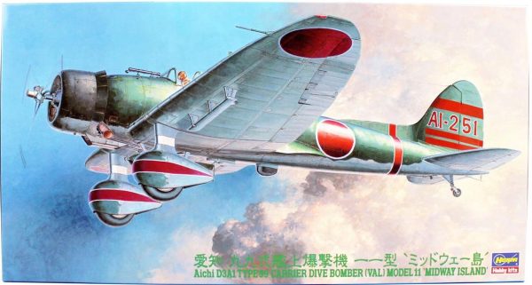 1/48 Aichi D3A1 Type 99 Carrier Dive Bomber Savaş Uçağı Maketi, Hasegawa 19156