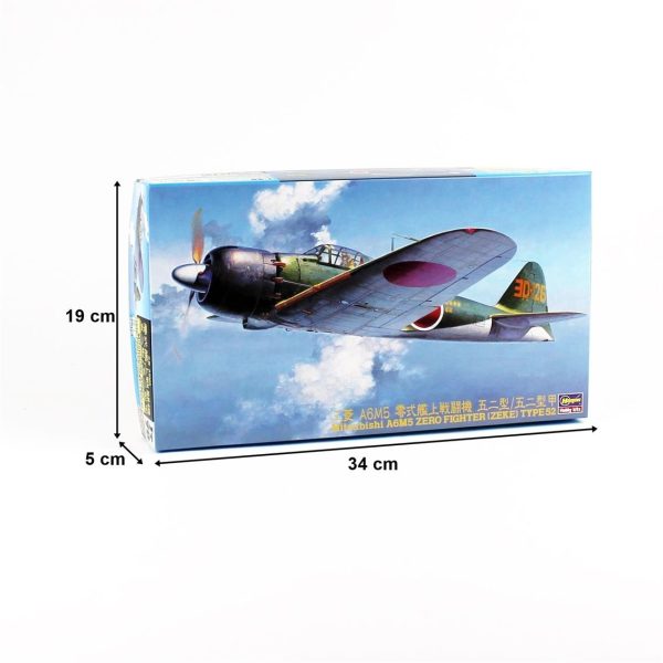 1/48 MitsubishiI A6M5 Zero Fighter Type 52 (Zuhio) Yeni Kalıp Savaş Uçağı Maketi, Hasegawa 19170 - Görsel 5