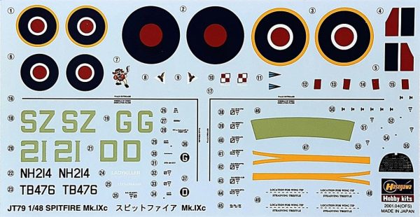 1/48 Spitfire Mk.IXc Savaş Uçağı Maketi, Hasegawa 09079 - Görsel 3