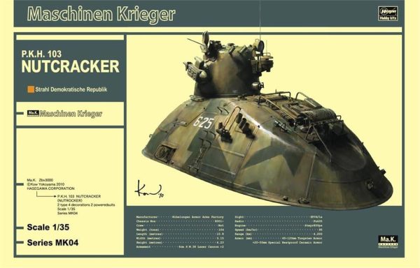 1/35 P.K.H. 103 Nutcracker Bilim Kurgu Maketi, Hasegawa 64004