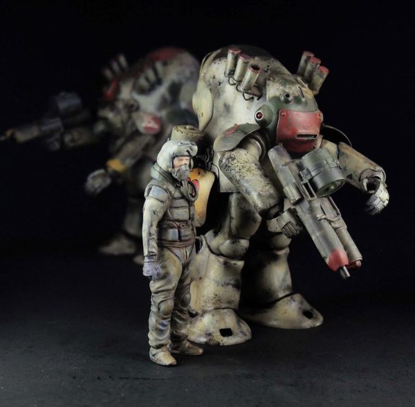 1/20 Robot Battle V Type Mk44 Ammoknights Bilim Kurgu Maketi, Hasegawa 64007 - Görsel 2