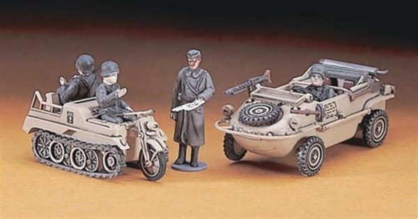 1/72 Schwimmwagen & Kettenkrad Askeri Araç Maketi, Hasegawa 31113 - Görsel 2