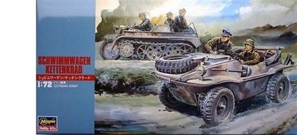 1/72 Schwimmwagen & Kettenkrad Askeri Araç Maketi, Hasegawa 31113