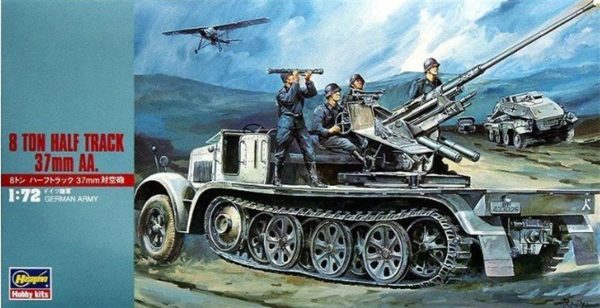 1/72 8 Ton Yarı Paletli 37mm Uçaksavar Maketi, Hasegawa 31118